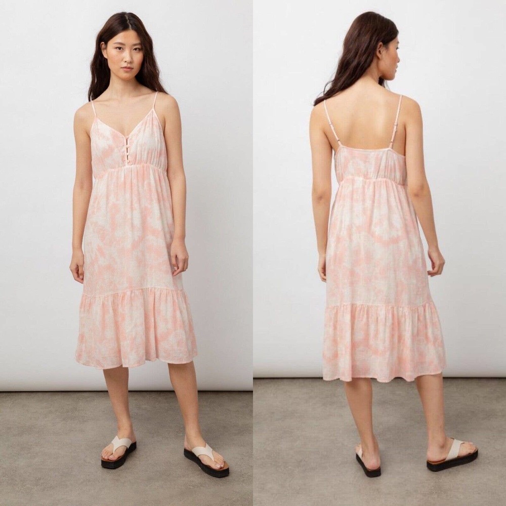 Rails Pink Tie-Dye Midi Dress